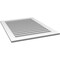 Ekena Millwork Vertical Surface Mount PVC Gable Vent: Functional, w/ 3-1/2"W x 1"P Standard Frame, 32"W x 42"H GVPVE32X4201SF - alternate 3